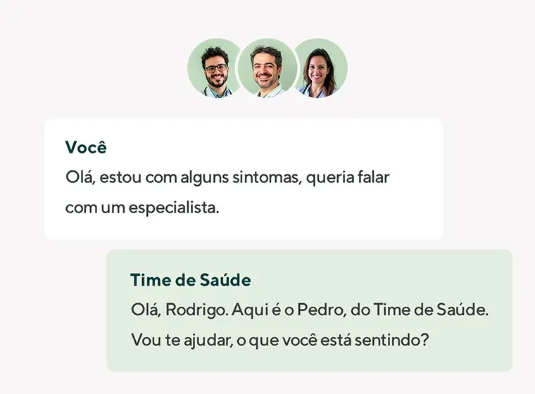 Chat com especialistas